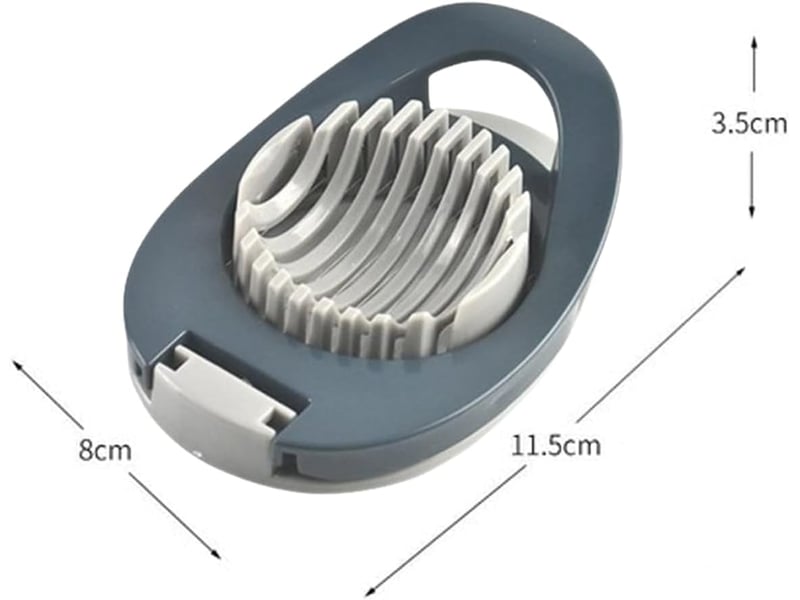  Coupe-œufs manuel, 2 coupe-œufs multifonctionnels en fil d'acier inoxydable, séparateur d'œufs ronds et ovales, ustensile de cuisine pour couper les œ QA003885 - Conforama B