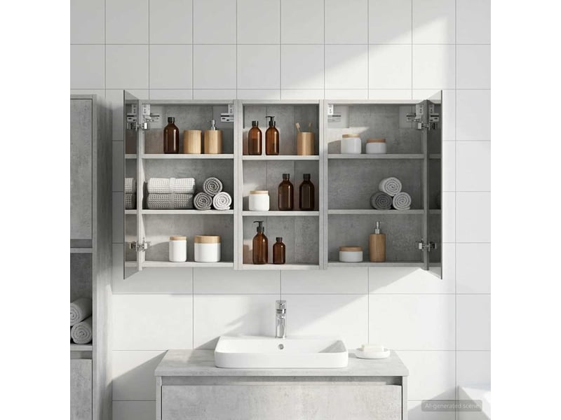 Ensemble de meubles de salle de bain 3 pcs 110x10.5x60.5 cm shl508 - Conforama B