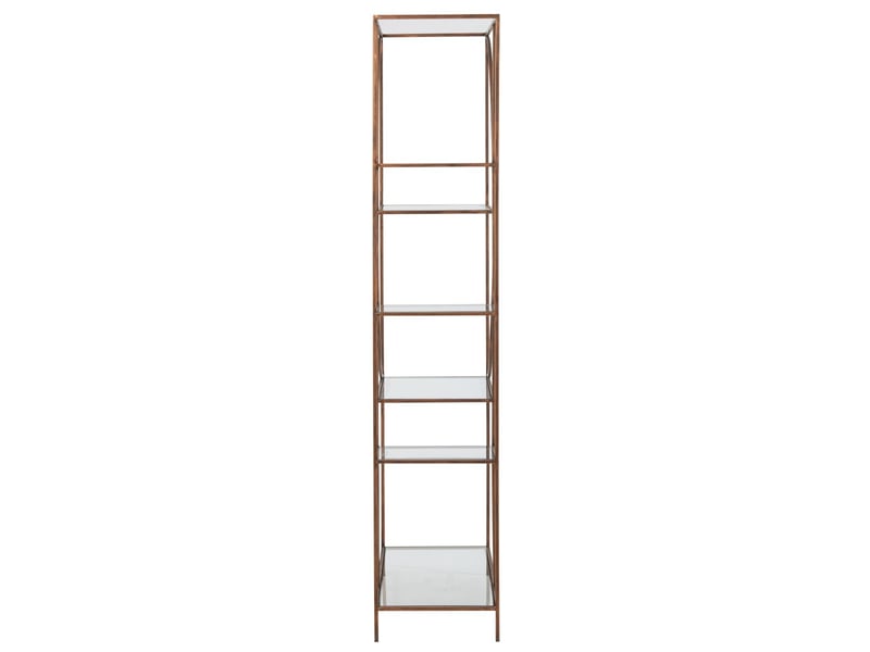  Étagère design en métal dorian 200cm bronze  - Conforama D