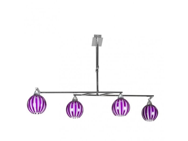  Fabrilamp oportunidad 1, lampe, moderne, 1 x e14, chroméaubergine, 41-55 x 90 x 40 cm 99.025454018 - Conforama A
