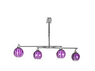 Fabrilamp oportunidad 1, lampe, moderne, 1 x e14, chroméaubergine, 41-55 x 90 x 40 cm