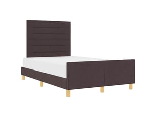 Lit simple 120x190cm <strong></strong>  <strong></strong> coloris marron