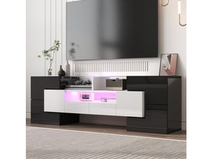 Meuble tv coloris bicolore 145 cm <strong>OKWISH</strong>  <strong></strong>