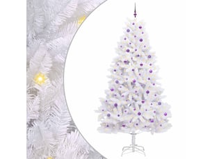 Sapin de noël - arbre de noël artificiel à branches articulées blanc 270 cm