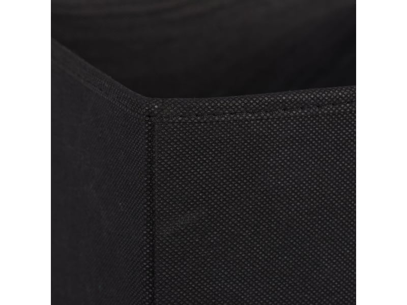  Lot de 4 bacs de rangement pliables pratiques chambre salon 30 x 30 x 30 cm en tissu gris 13_0014533  - Conforama E