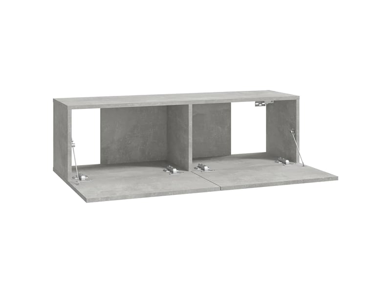  Ensemble de meubles tv 6 pcs gris béton bois d'ingénierie shl67949  - Conforama E