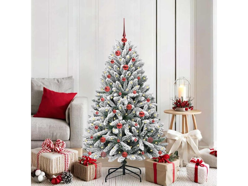  Sapin de noël, arbre de noël artificiel 150 cm 150 led blanc chaud shl1419  - Conforama B