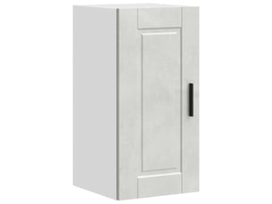 Meuble de rangement, armoire murale de cuisine porto gris béton bois d'ingénierie shl9172