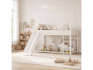 Lit superposé 90x190 cm <strong>HAUSS SPOLE</strong> <strong></strong> coloris blanc