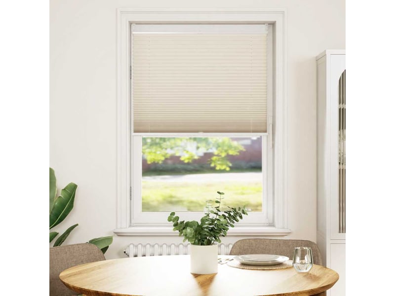  Store plissé, store de fenêtre 90x125 cm crème cf46671  - Conforama B