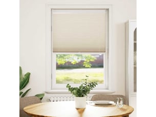 Store plissé, store de fenêtre 90x125 cm crème cf46671