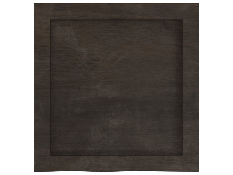 Comptoir de salle de bain, plan de travail marron foncé bois massif traité cf65854 - Conforama C