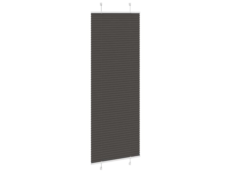  Store plissé, store de fenêtre noir 75x200 cm largeur du tissu 74,4 cm polyester cf46954  - Conforama C