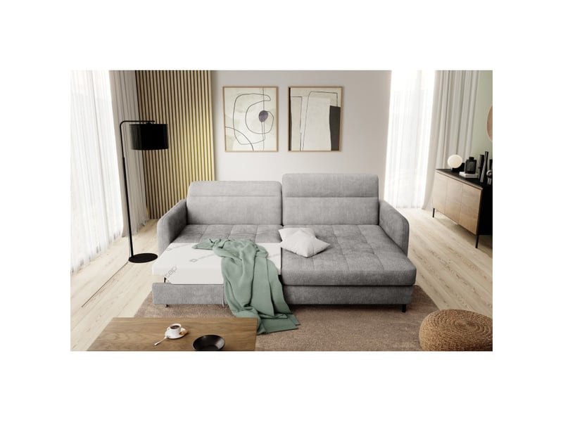  Canapé d'angle collection goumsi coloris gris foncé  - Conforama B