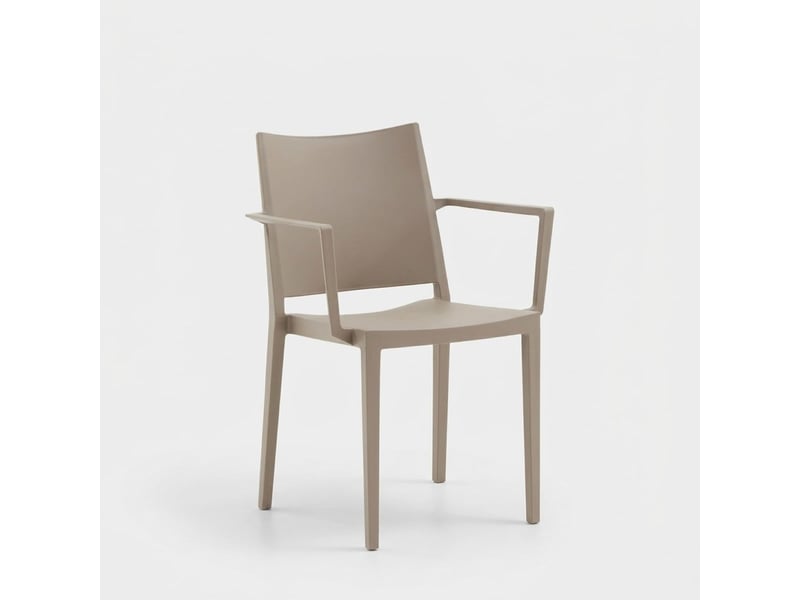  Lot de 2 chaises avec accoudoirs intérieur et extérieur vigo - beige  - Conforama C
