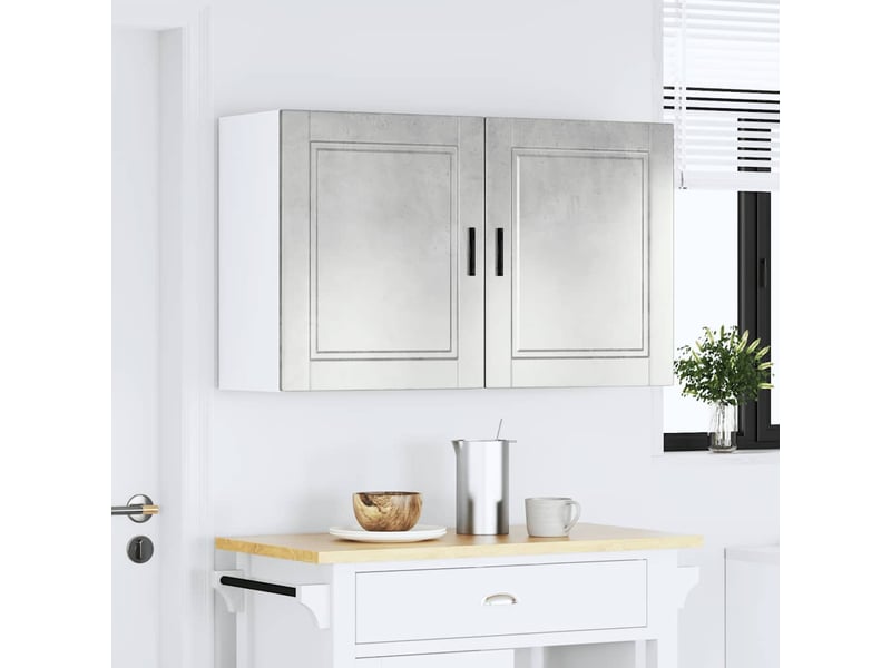  Meuble de rangement, armoires murales de cuisine porto gris béton  - Conforama C