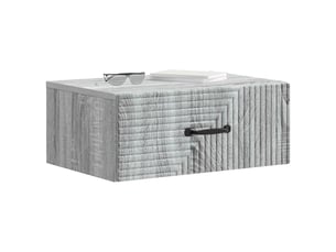Table de chevet - cabinet de chevet - table de nuit mural sonoma gris 49 x 34,5 x 20 cm