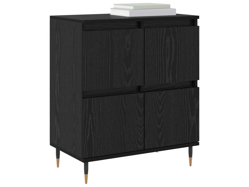  Buffet - bahut - meuble de rangement chêne noir 60 x 35 x 70 cm  - Conforama C
