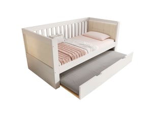 Lit gigogne 90x200 cm    coloris blanc