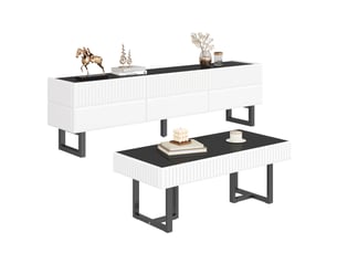 Meuble tv coloris bicolore 170 cm OKWISH