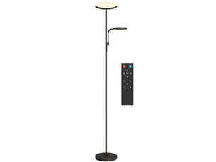 Lampadaire led 42w dimmable 2700k-6500k 4 couleurs variation continue, 4 modes scène, télécommande et contrôle tactile