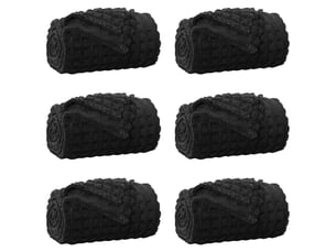 Couverture jetée de canapé 6 pcs noir 270x240 cm 10.54 kg toison
