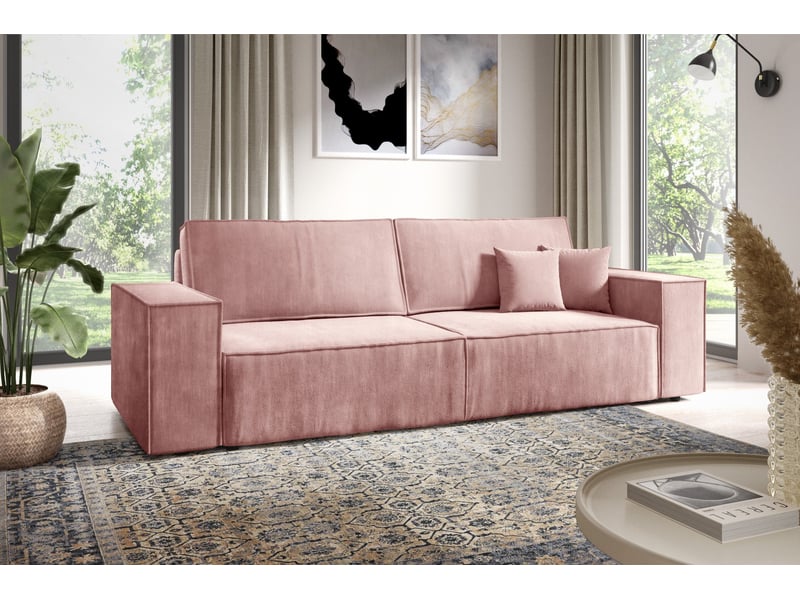 Canapé convertible mille mini rose - Conforama B