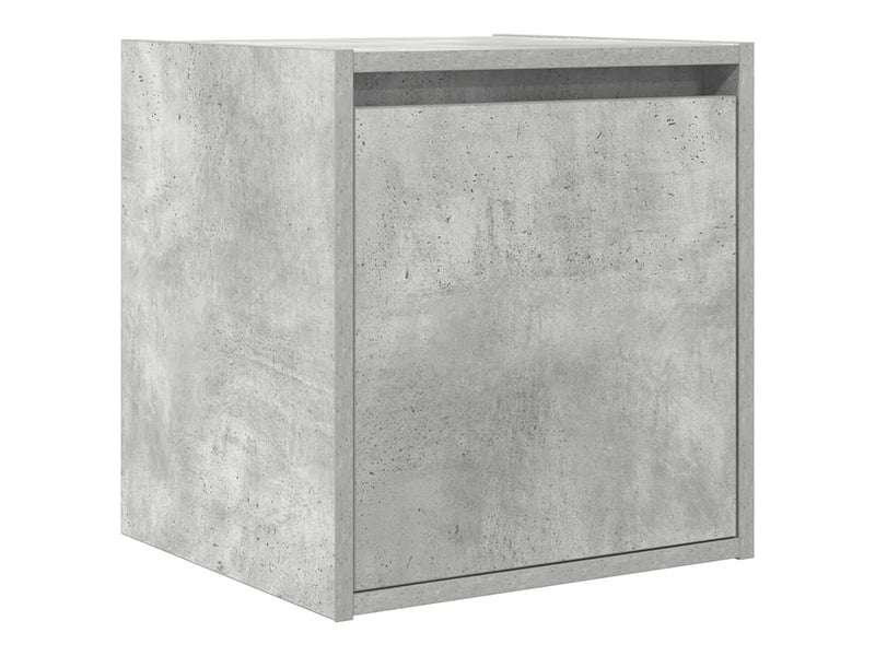 Table de chevet murale gris béton 38x34x40 cm  - Conforama A