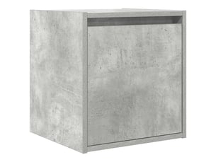 Table de chevet murale gris béton 38x34x40 cm