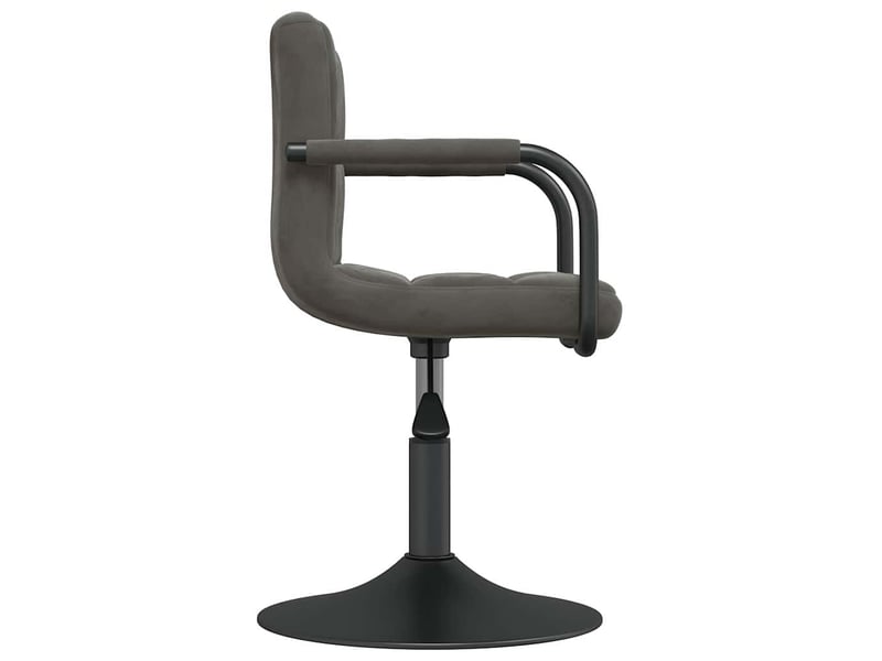  Tabouret de bar, chaise de bar gris foncé velours shl58701  - Conforama D