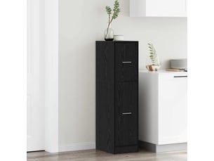 Meuble de rangemenrt, cabinet de pharmacie chêne noir 30 x 41 x 118 cm