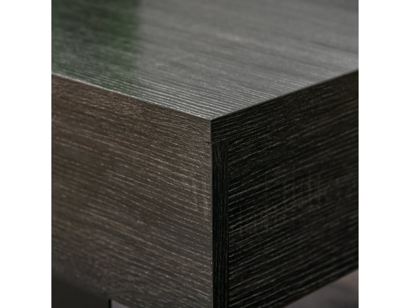  Table basse avec tiroir et rangement ouvert 110x60x40 cm gris foncé  - Conforama E