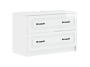 Meuble sous lavabo de salle de bain utrecht blanc brillant cf64925