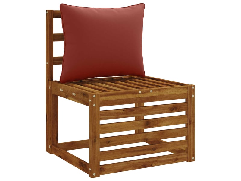 Coussin de dos, coussin de dossier 1 pièce putten 100 % polyester rouge cf54427 - Conforama C