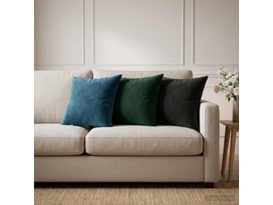 Lot de 12 coussins avec oreiller, coussins décoratifs heerlen noir velours cf50138