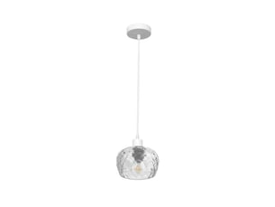 Fabrilamp estela, suspension, moderne, 1 x e27, blanc, 25-98 x 13 x 13 cm
