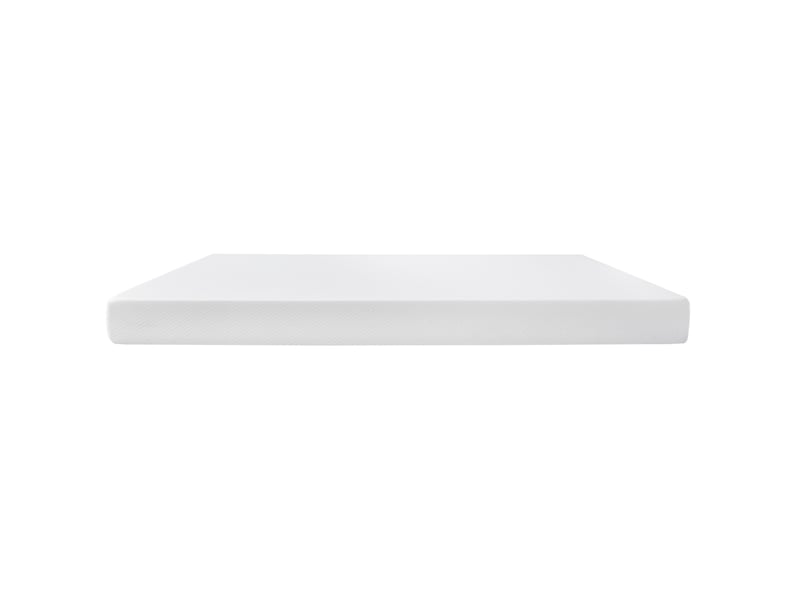  Matelas 90x200 cm h3 blanc en mousse, ergonomique avec housse lavable et dessous antidérapant à poignées  - Conforama D