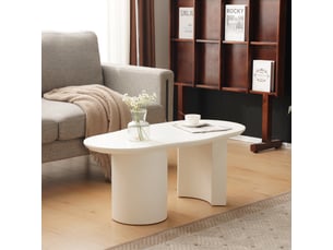 Table basse coloris blanc CozyNest