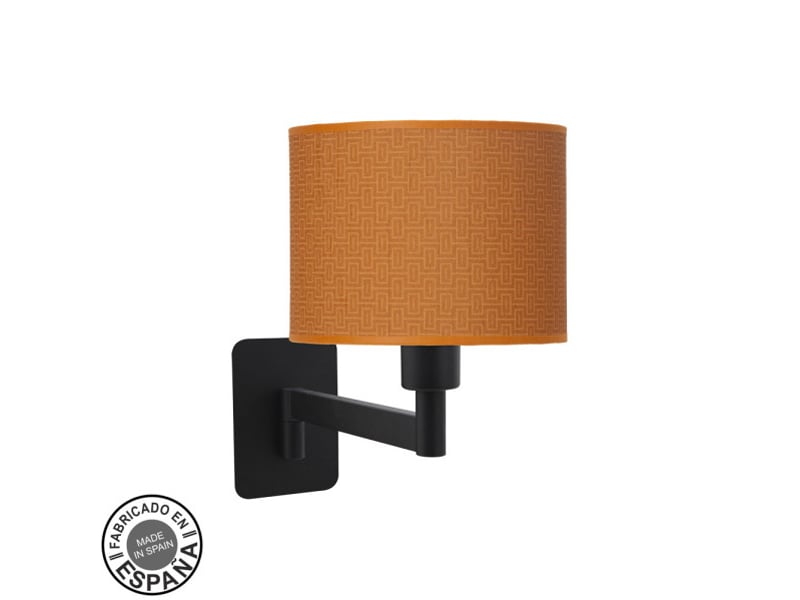  Applique murale fabrilamp moda noir orange 1 x e14 26x17x28 cm 212461099 - Conforama A
