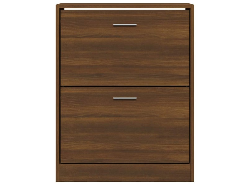  Meuble à chaussure | armoire à chaussures chêne marron 63x24x81 cm bois d'ingénierie  - Conforama D