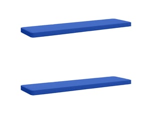 Lot de 2 coussins de banc, coussins d'assise vught 100 % polyester bleu royal cf57888