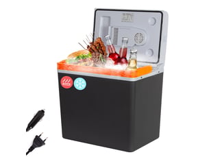 30l glacière électrique portable, pour refroidir et garder au chaud, mini-frigidaire 12v et 230v, mode éco, pour voiture, camion, bateau, camping-car et prise de courant