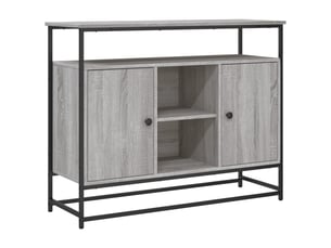Buffet - bahut - meuble de rangement sonoma gris 100x35x80 cm bois d'ingénierie