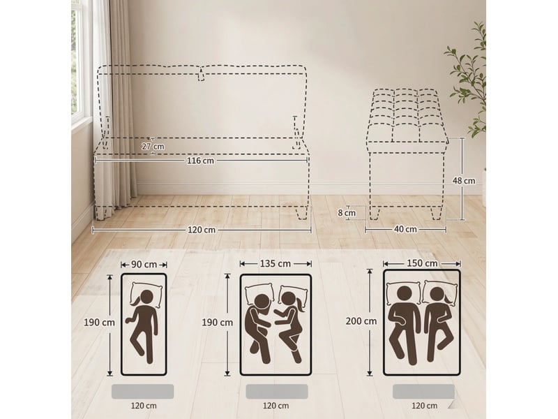 Banc de rangement 120 x 40 cm - gris foncé - assise capitonnée et coffre de rangement 112 l en mdf  - Conforama C