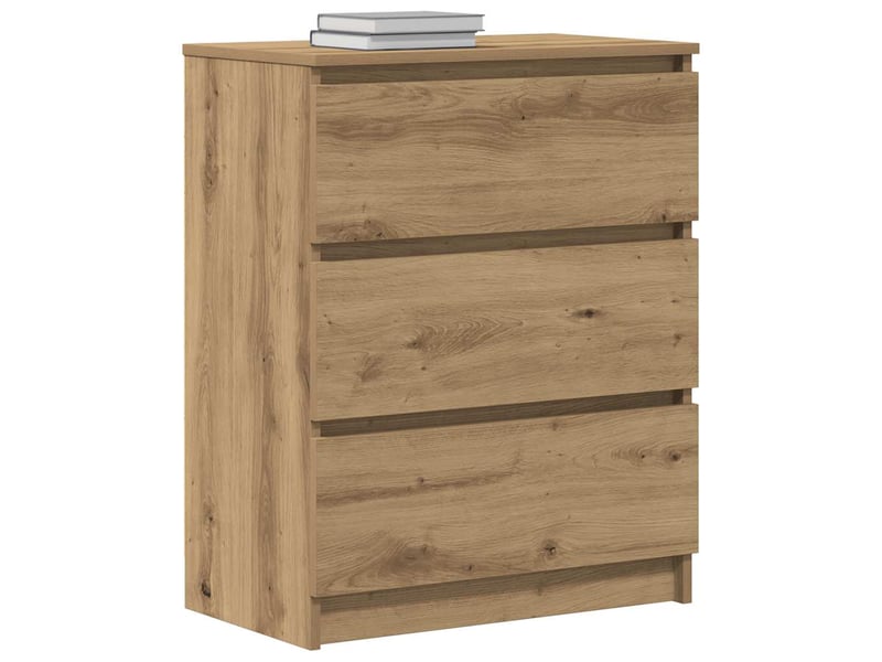  Buffet - bahut - meuble de rangement en chêne massif 60 x 35 x 76 cm bois d'ingénierie  - Conforama D
