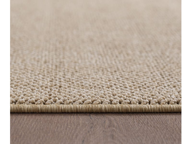 Tapis rond naturel aspect jute beige 160x160cm LOOM1601604300BEIGE - Conforama E
