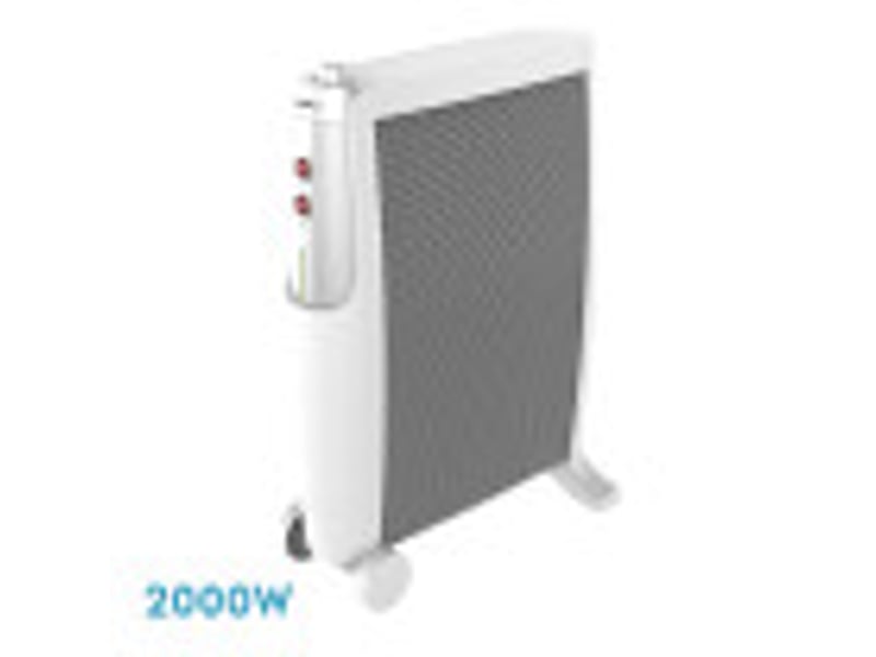  Fabrilamp imperial radiateur mica 2000 w 2 éléments blanc et argent 226722074 - Conforama B
