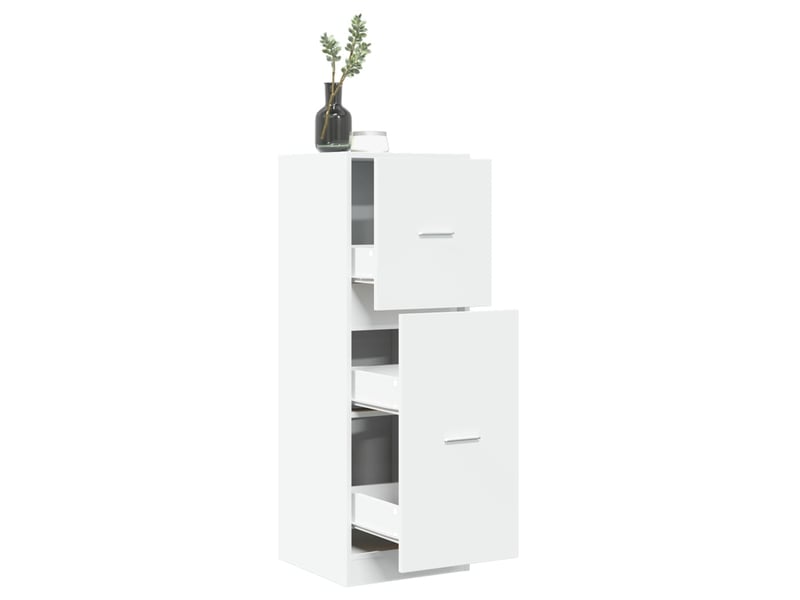  Meuble de rangement, armoire d'apothicaire blanc 40x41x118 cm bois d'ingénierie  - Conforama B