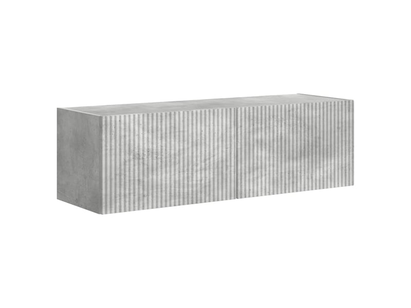  Ensemble de meuble tv - banc tv - meuble de rangement mural 6 pcs gris béton  - Conforama E