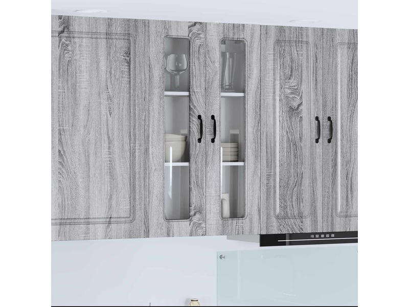  Meuble mural de cuisine | armoire de cuisine gris sonoma 60x31x100cm shl391  - Conforama B